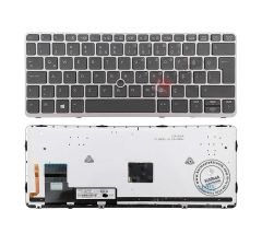 Hp EliteBook 828 G1, 828 G2 Notebook Klavye - Tuş Takımı / TR - Işıklı (Gri Çerçeveli)