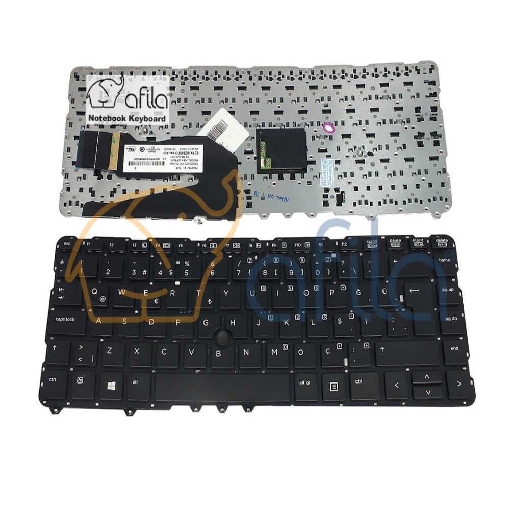 Hp 9Z.N9JUV.10U, 731179-001 Notebook Klavyesi - Siyah - TR / Çerçevesiz