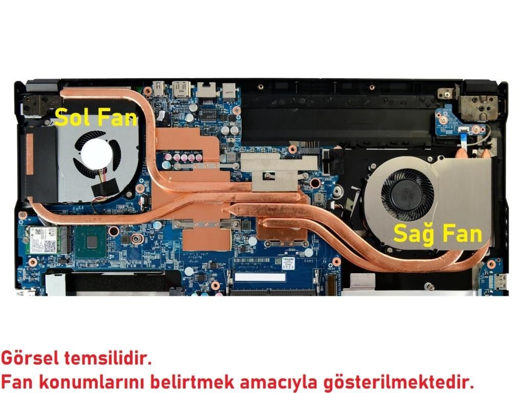 Monster Abra A5 V17.2.2, A5 V17.2.3 Notebook CPU Fanı (Sağ Fan)