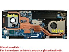 Monster Abra A5 V17.3.2, A5 V17.3.3 Notebook CPU Fanı (Sağ Fan)