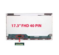 B173HW01 V.4, B173HW01 V.5, B173HW02 V.1 Lcd Ekran, Panel 17.3'' inç 40Pin FHD Led 1920x1080