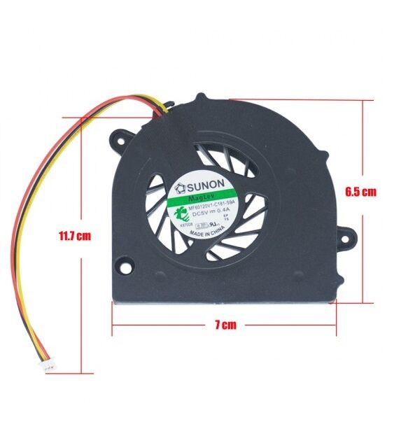 MF60120V1-C181-S9A Notebook Cpu Fanı / 3pin