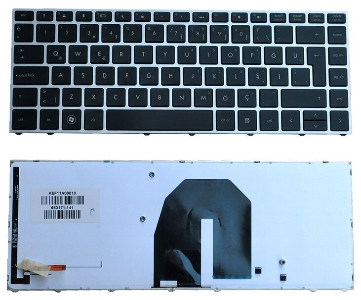 Hp AEF11A00010 653171-141 Notebook Klavyesi - Siyah -TR - Işıklı