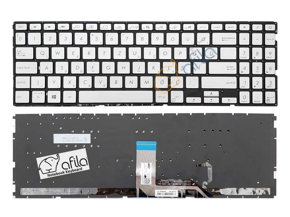 Asus VivoBook S15 S532 S532F S532FA S532FL Notebook Klavyesi, Laptop Tuş Takımı (Siyah TR)