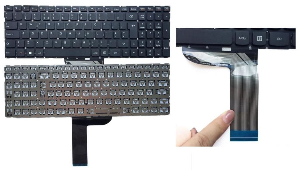 Lenovo Yoga 500-15IHW 500-15ISK Notebook Klavyesi - Siyah - TR
