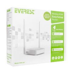 Everest EWR-301 Kablosuz-N WPS+WISP+WDS Access Point Router 300Mbps
