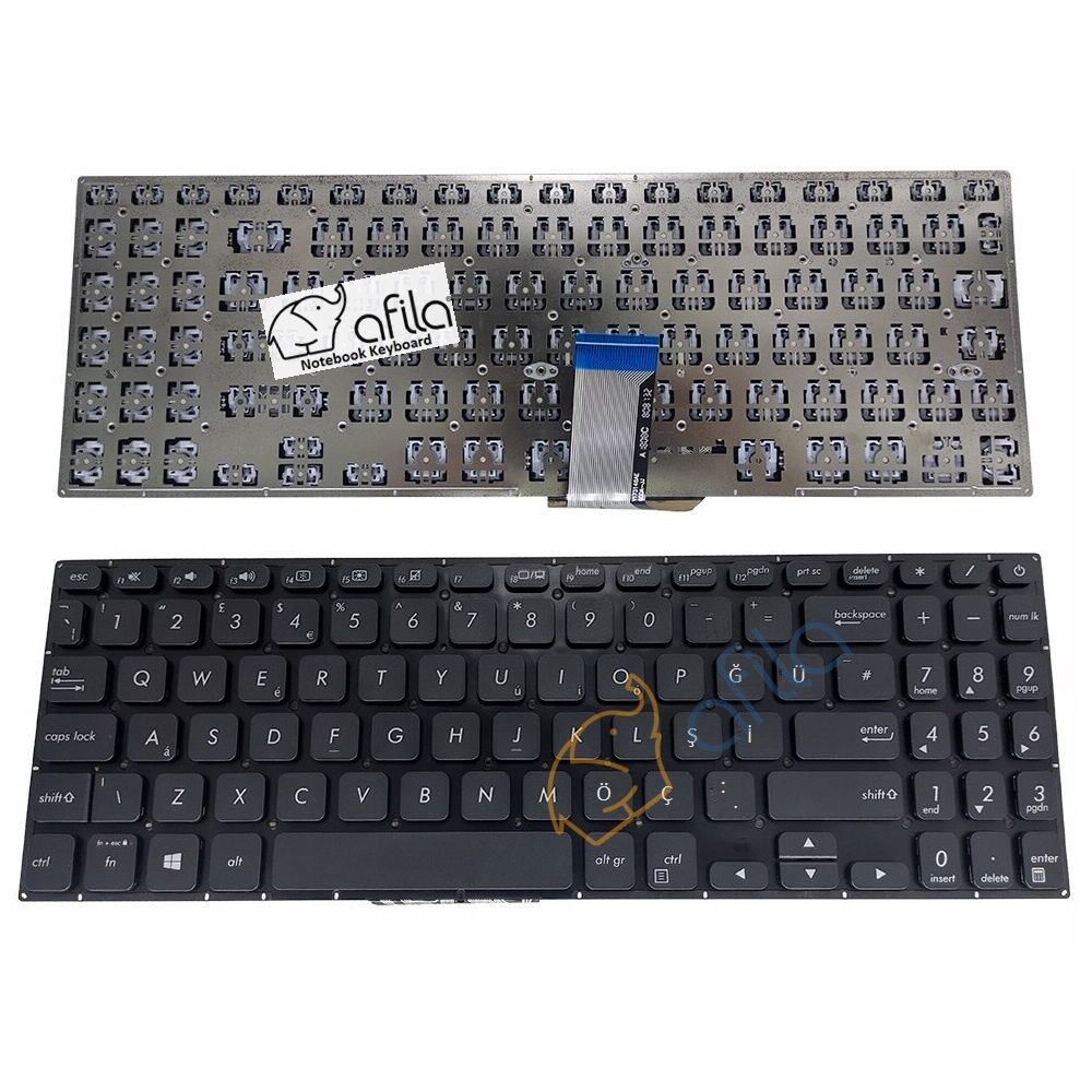 Asus Vivobook S15 S530U S530UA S530UF S530UN Notebook Klavyesi, Laptop Tuş Takımı (Siyah TR)