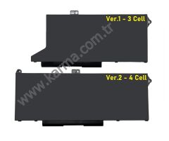 Dell WY9DX RJ40G 01K2CF M033W 75X16 Notebook Bataryası, Laptop Pili - Ver.1 - 3 Cell / RDL-249