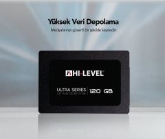Hi-Level 120GB 2,5'' SATAIII 550-530 ULTRA Serisi SSD + Aparat