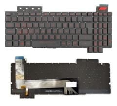 Asus FX503VM-E4088 uyumlu Notebook Klavyesi, Laptop Tuş Takımı (Siyah TR) Işıklı