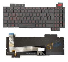 Asus FX503VM-E4088 uyumlu Notebook Klavyesi, Laptop Tuş Takımı (Siyah TR) Işıklı
