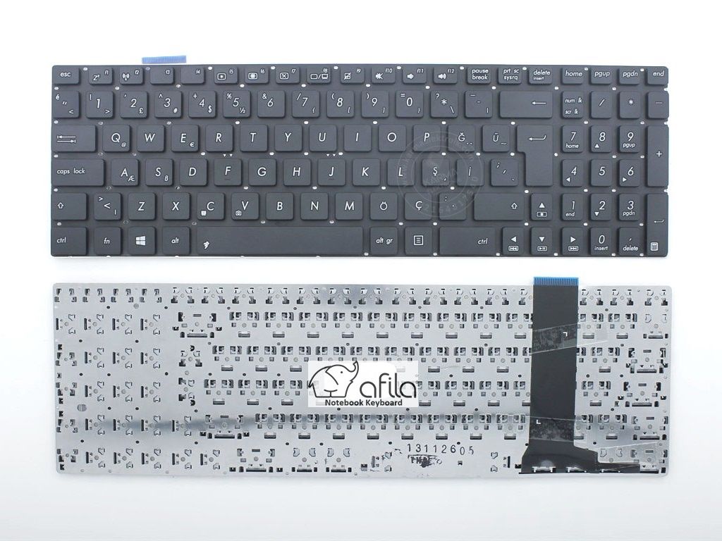 Asus N550Jk N550JK-CN090H N550JK-CN166H Notebook Klavyesi Siyah TR