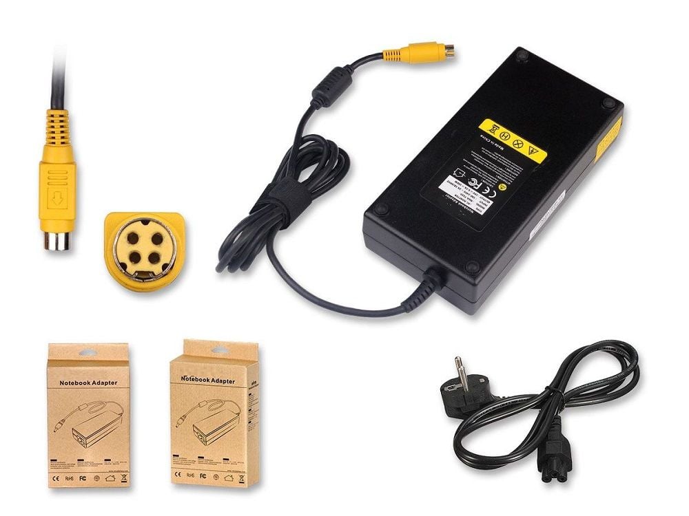 Toshiba Satellite X200 X500 X870 X875 180W 4 Pin Notebook Adaptörü, Şarj Cihazı