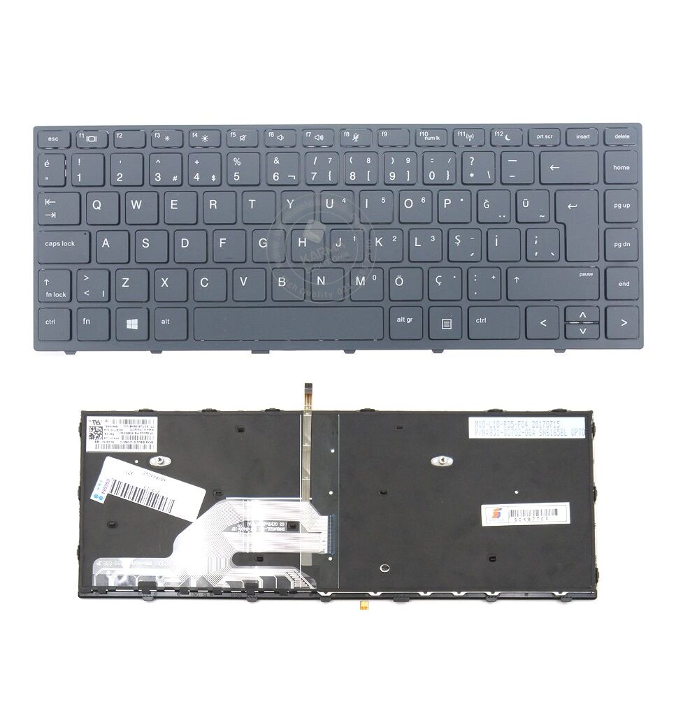 Hp 2SX95EA 2SX96EA 3DN25ES Notebook Klavye (Siyah TR) - Backlit