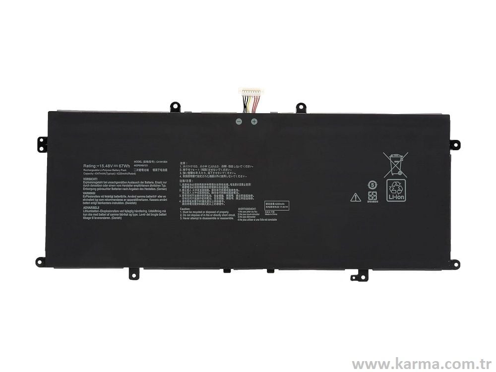 Asus ZenBook 13 UX325EA-KG239T Notebook Bataryası, Laptop Pili
