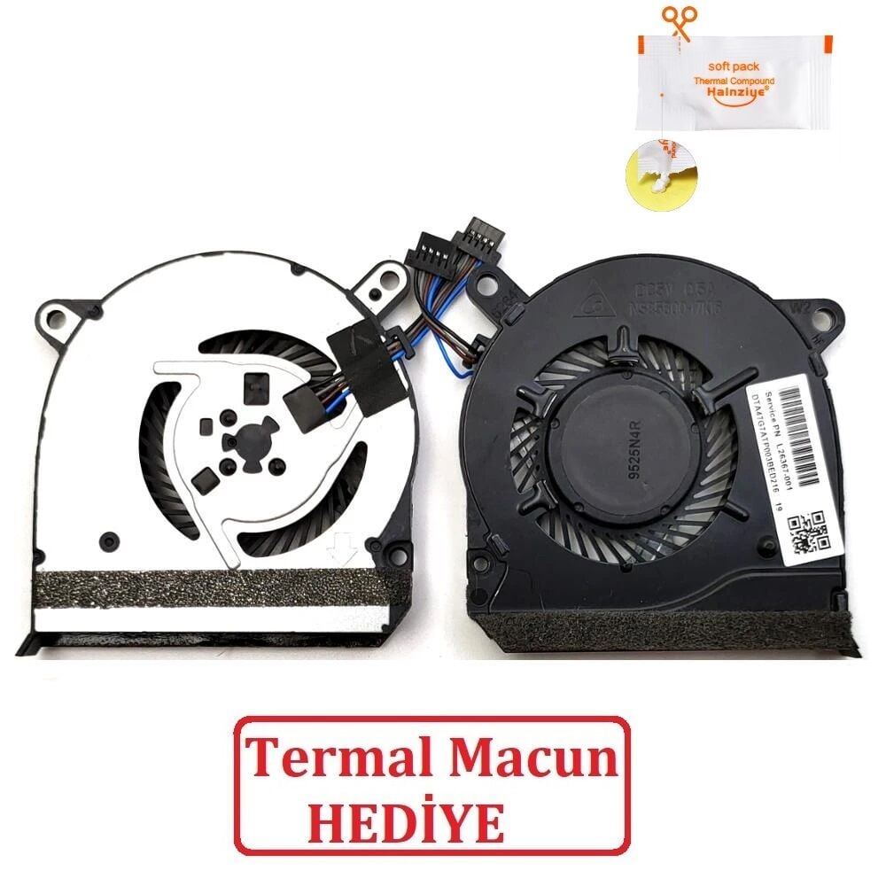 Hp Pavilion 14-CE0038TX, 14-CE0038UR, 14-CE0039TX, 14-CE0039UR Notebook Cpu Fanı / Ver.1