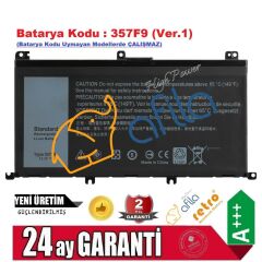 Dell 7566, 7567, 357F9 P65F Notebook Bataryası - Ver.1 / RDL-218