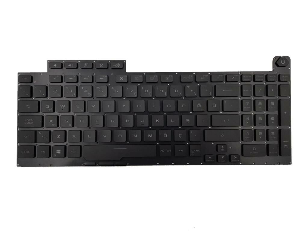 Asus G731G Notebook Klavye / Siyah - TR - Işıklı - RGB - Ver.2