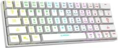 Rampage KB-RX63 B-ATOM Beyaz Bluetooth RGB Backlight Brown Switch Mekanik Q 63 Tuşlu Mini Gaming Oyuncu Klavyesi