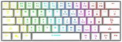 Rampage KB-RX63 B-ATOM Beyaz Bluetooth RGB Backlight Brown Switch Mekanik Q 63 Tuşlu Mini Gaming Oyuncu Klavyesi