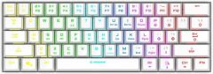 Rampage KB-RX63 B-ATOM Beyaz Bluetooth RGB Backlight Brown Switch Mekanik Q 63 Tuşlu Mini Gaming Oyuncu Klavyesi