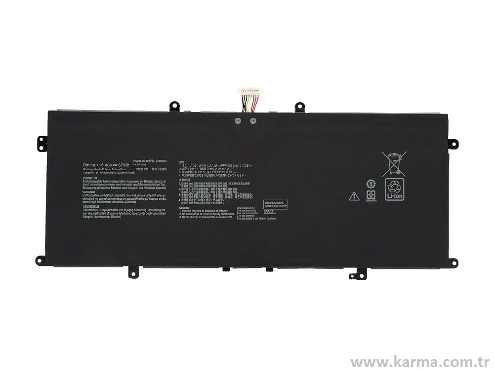 Asus ZenBook Flip 13 UX363JA-EM158T Notebook Bataryası, Laptop Pili