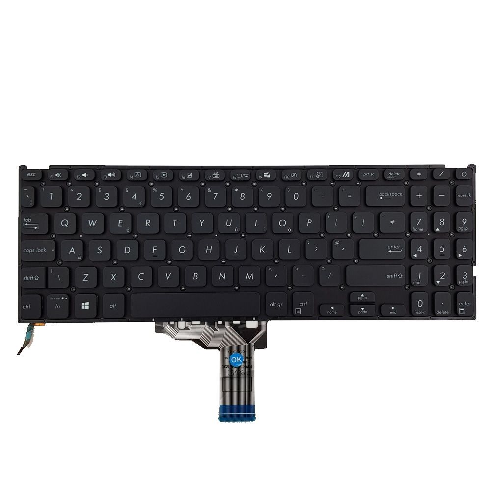 Asus X509Fa-Br694T, X509Fa-Br948T Klavye (Siyah TR) ışıklı