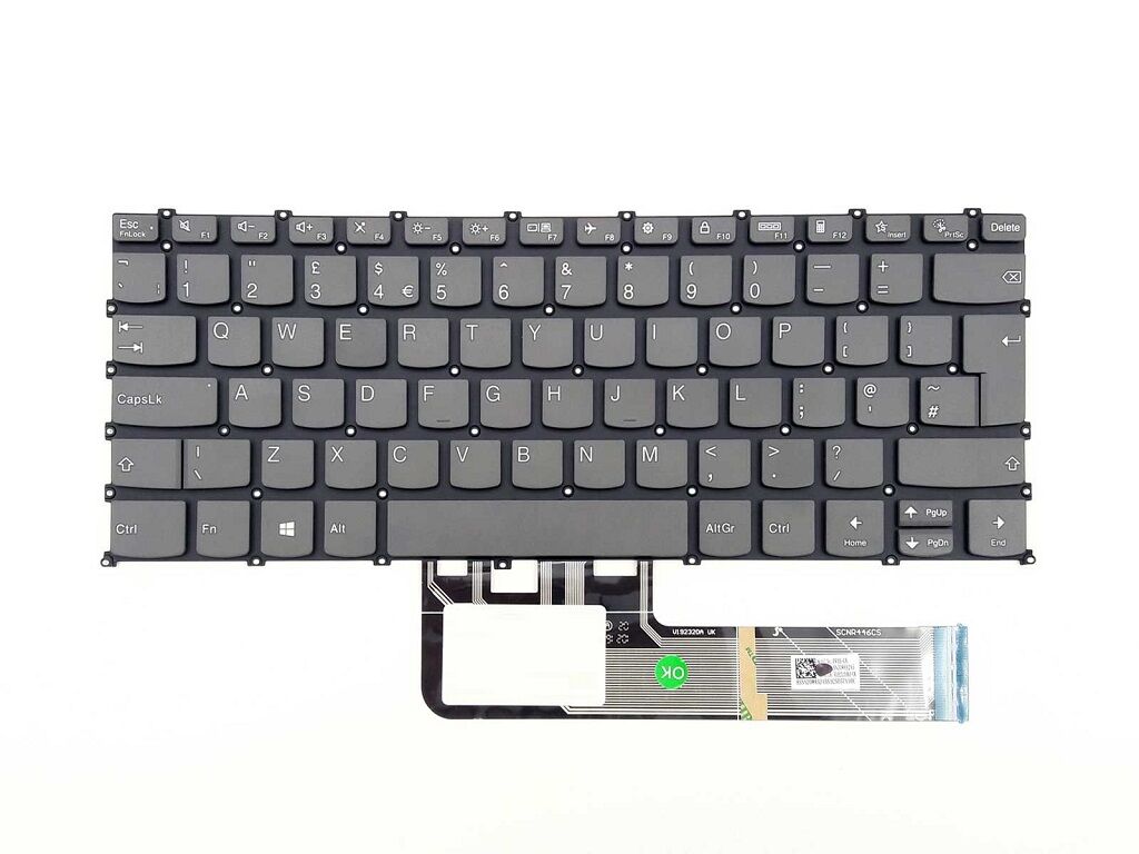 Lenovo PR4SB-TUR Notebook Klavyesi, Laptop Tuş Takımı (Füme TR)
