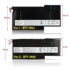 MSI BTY-M6J Notebook Bataryası - Pili