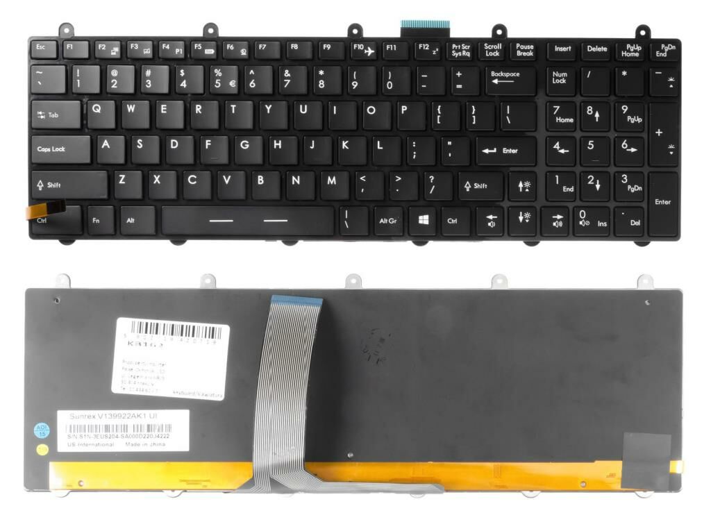 Monster Tulpar T5 V1.4.1 Notebook Klavyesi, Laptop Tuş Takımı (Siyah TR) ışıklı