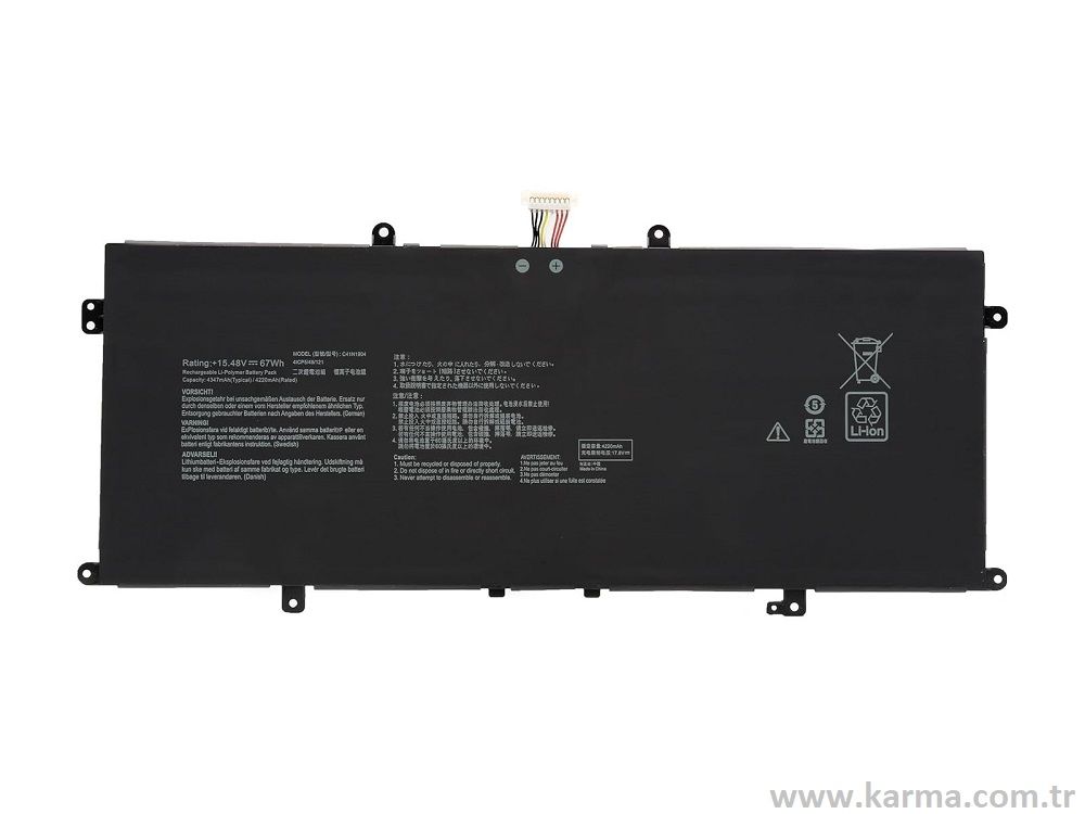 Asus UX325U Notebook Bataryası - Pili / RETRO - Ver.1