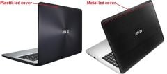 Asus A555D, A555DA, A555DG Back Cover - Siyah - Plastik Kasa