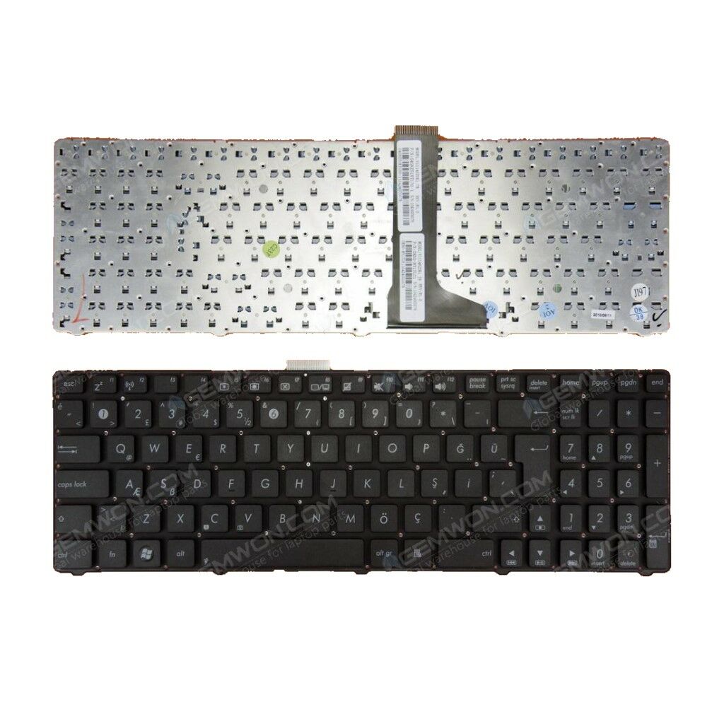 Asus X77 X77J X77JA X77JQ Notebook Klavyesi - Siyah - TR