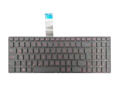 Asus R513V, R513VL Notebook Klavyesi, Laptop Tuş Takımı (Siyah TR) - Kırmızı Tuş