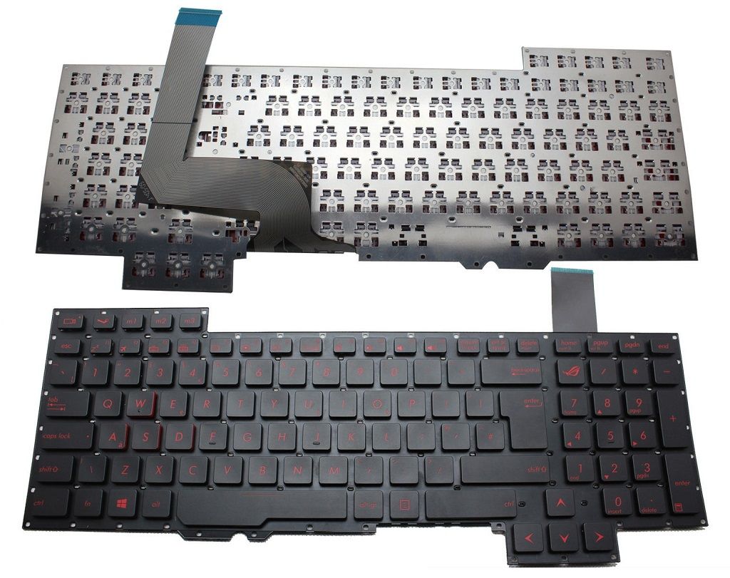 Asus G751JT-T7181T, G751JY-DH71 Notebook Klavye Siyah TR