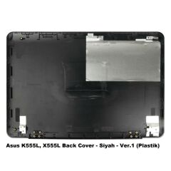 Asus X555UA, X555UB Back Cover - Siyah - Plastik Kasa