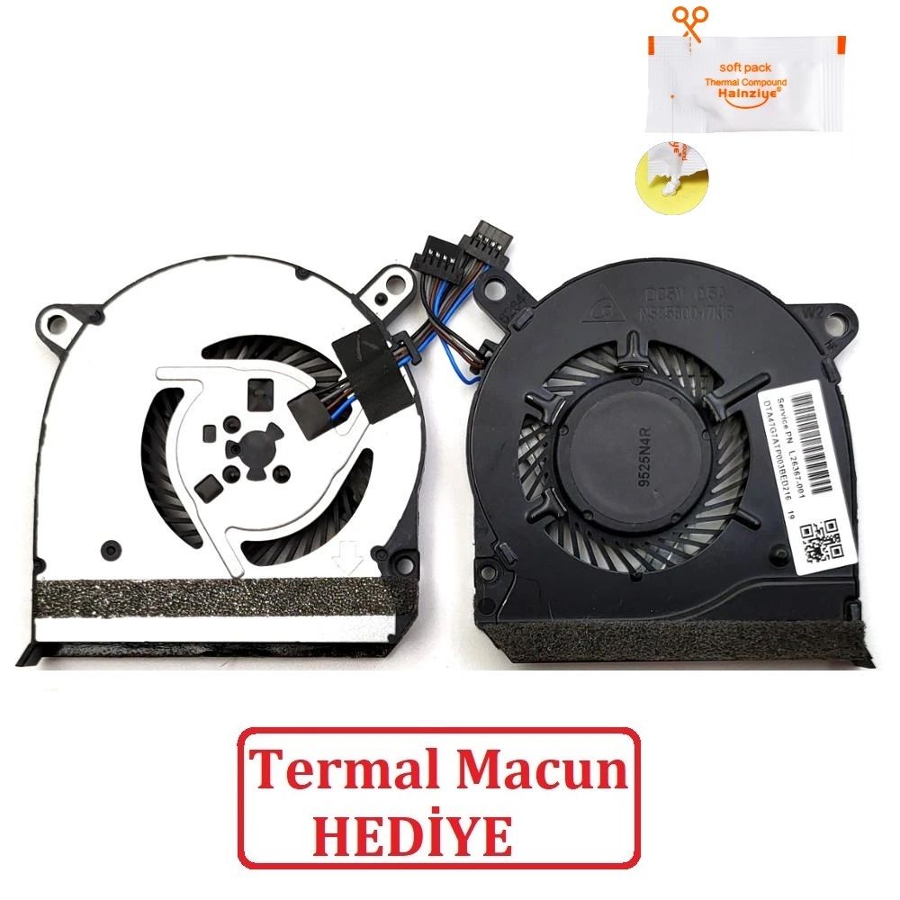 Hp Pavilion 14-CE0034TX, 14-CE1058WM, 14-CE0068ST, 14-CE0064ST Notebook Cpu Fanı / Ver.1