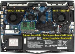 Casper Excalibur G780.1075-E1L0A Notebook Fan, Ver.1 (Sağ Fan)
