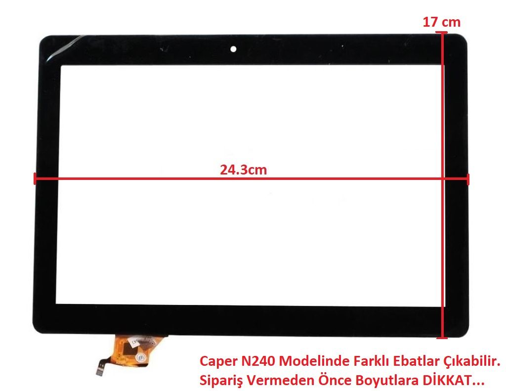 FPC6241-FPC_V2-1 10.1'' Dokunmatik Panel - Siyah