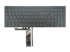 Lenovo SN5364, PK1314F3A13 Notebook Klavyesi, Laptop Tuş Takımı (Füme - Mavi Tuşlu TR) ışıklı