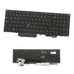 Lenovo Thinkpad P16s G1 Type (21CK 21CL) Uyumlu Notebook Klavye, Tuş Takımı (Siyah TR)