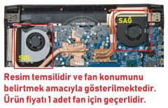 Monster Abra A7 V6.1 uyumlu Notebook Cpu Fanı