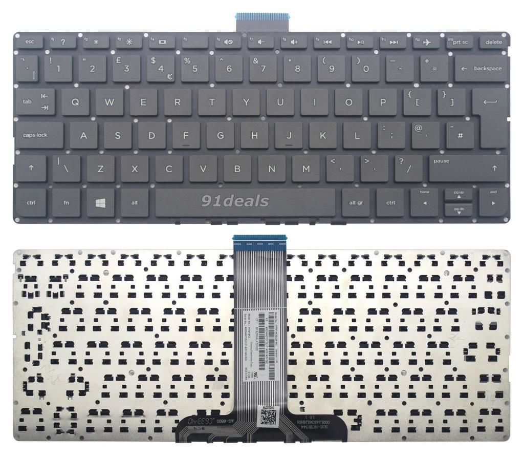 Hp Pavilion X360, 11-k, 11-u, 11-ab Klavye (Siyah TR) Büyük Enter