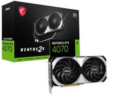 MSI GEFORCE RTX 4070 VENTUS 2X E 12G OC 12GB GDDR6X HDMI DP 192Bit