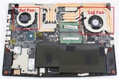 MSI MS-16W Notebook Cpu, İşlemci Fanı / Ver.1 (Sağ) msi