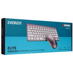 Everest KB-BT72 ELITE Rose Gold Kablosuz Q Klavye + Mouse Set