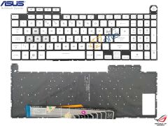 Asus TUF Gaming F15 FX507Z FX507ZM Notebook Klavyesi, Tuş Takımı / Beyaz TR - RGB ışıklı