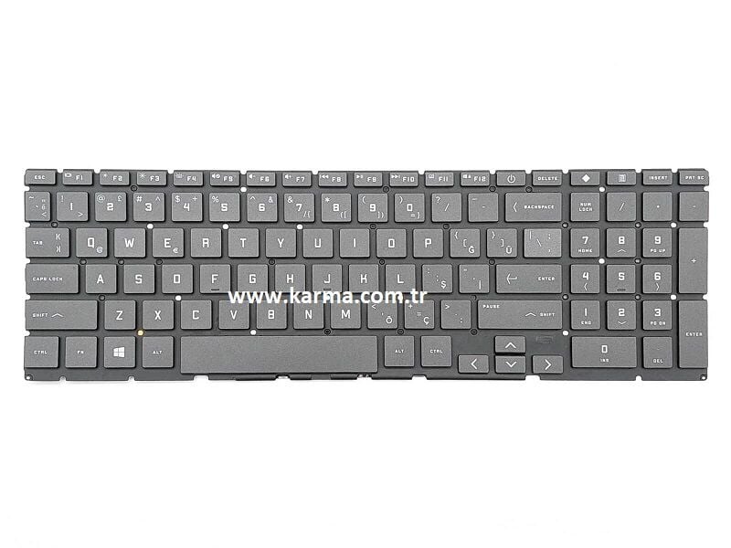 HP Victus Gaming 15-fa1003nt (7N9R2EA) Notebook Klavyesi, Siyah TR - ışıklı