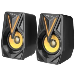 Mikado MD-S23  2.0 Multimedia 3W*2 Siyah USB RGB Işıklı Gaming Speaker Hoparlör