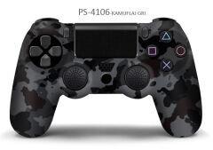 Nodar - Kontorland HD324AA, PS-4106G PS4 Kablosuz Gamepad Gri Kamuflaj Oyun Kolu